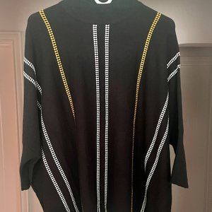 Patrizia Luca striped batwing sweater. One size.